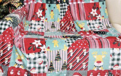 Cozy Christmas Quilt Throw – 50” x 60” – just $5.99 (Reg $15)