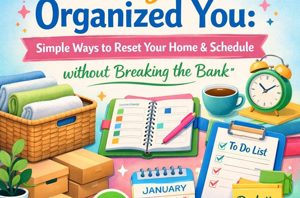 New Year, Organized You: Simple Things to Reset Your Home & Schedule Without Breaking the Bank