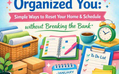 New Year, Organized You: Simple Things to Reset Your Home & Schedule Without Breaking the Bank