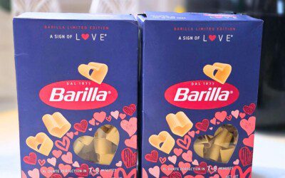 Barilla Limited Edition Heart Pasta is Back in Stock!  