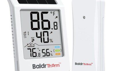 Digital Solar Thermometer and Hygrometer for $13.98