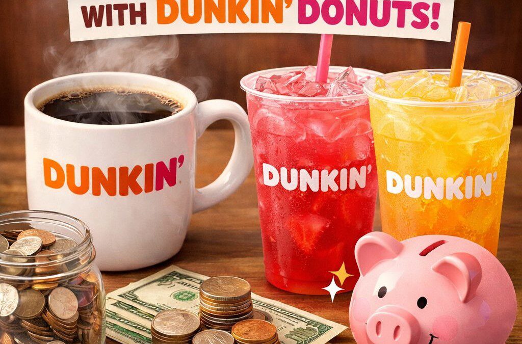 Save on Dunkin Donuts at Home – Dunkin’ Coffee, Refreshers, and More!
