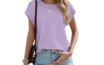 Short Sleeve Crew Neck Top as low as $5.99 (Sizes S-XXL)