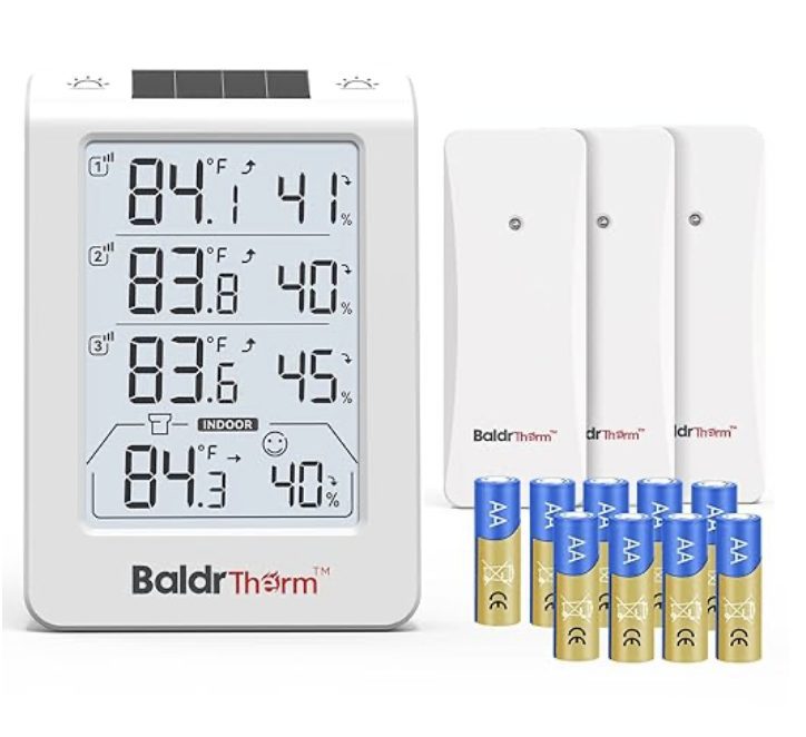 Solar Wireless Temperature & Humidity Monitor for just $15.39 (Reg $22(