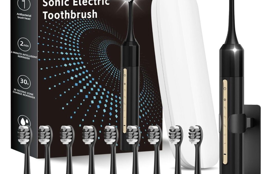 Sonic Electric Toothbrush for just $8.99 (Includes 10 Brush Heads!)