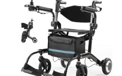 20% off Foldable 4-in-1 Electric Wheelchair & Rollator Walker